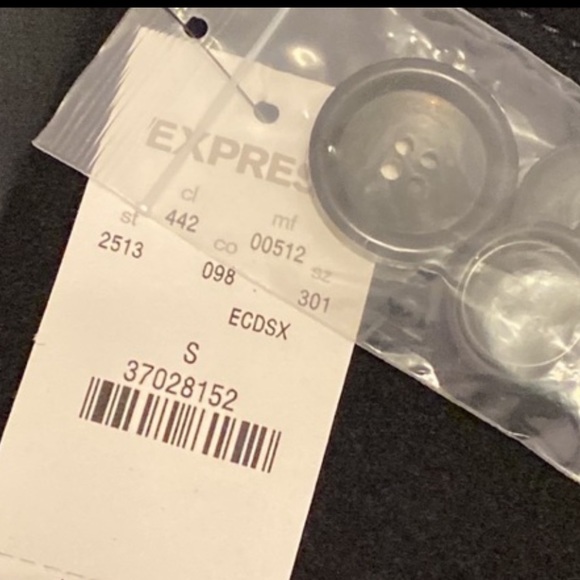 Y2K Express wool pea coat black classic double breasted biased zippered pockets - Picture 9 of 16